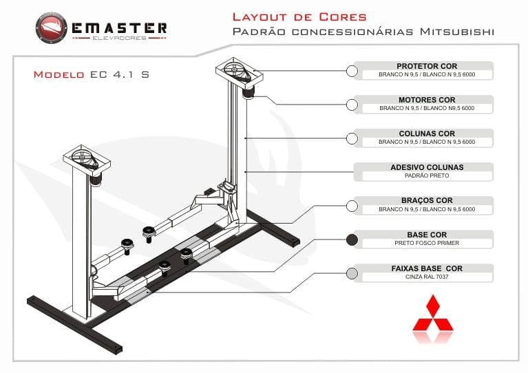 Layout de Cores Mitsubishi